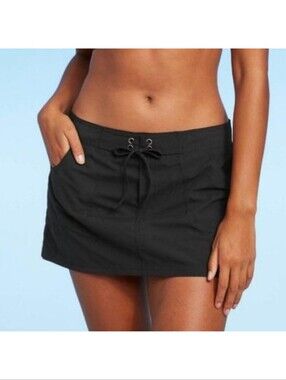 Kona Sol High Coverage Swim Skort Black Size M